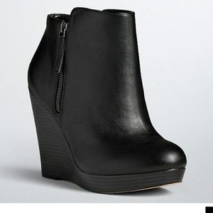 Torrid Side Zip Wedge Booties
